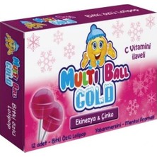 Multi Ball Cold Ekinezya & Çinko Lolipop 12 Adet