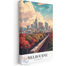 Artarilion Kanvas Tablo Kanvas Melbourne Avustralya Oturma Odası Salon Ofis Tablosu Ev Dekorasyonu