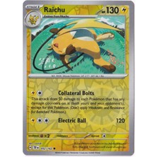 Raichu [reverse Holo] 052/162 - Temporal Forces - Pokemon Kartı (Mint)