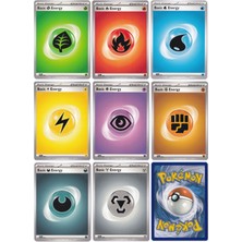 Pokemon Tcg Scarlet & Violet Orijinal 8'li Basic Energy Kart Seti Eksiksiz Parça Sayısı 8  (Sve 001-008)