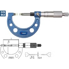 Dasqua 25-50MM Bıçak Ağızlı Mekanik Mikrometre 4570-1010