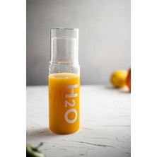 Lims Store Borosilikat Cam Beyaz Başucu Sürahisi &amp; Cam Sürahi * 600 ml