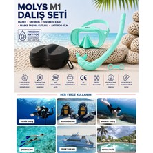 UltraMint M1 Dalış Maskesi + Maske Kutusu, Şnorkel, Kabi ve Free Dom Anti Fog Film
