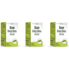 Orzax Ocean Ginkgo Biloba 30 Kapsül 3\'lü Paket