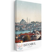 Artarilion Kanvas Tablo Kanvas Istanbul Turkiye Oturma Odası Salon Ofis Tablosu Ev Dekorasyonu