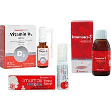 Imuneks Şurup 150 ml Imuneks Vitamin D3 400 Iu Sprey 20 ml Imumax