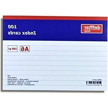 Esranın Dünyası A6 Boyutunda Beyaz Çizgili Index Kartı, Pratik Notlar Için