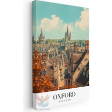 Artarilion Kanvas Tablo Kanvas Oxford Ingiltere Oturma Odası Salon Ofis Tablosu Ev Dekorasyonu