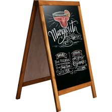 Premini Çift Taraflı Menü Yazı Tahtası 60X110 Cm, Pratik ve Şık Tasarım