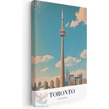 Artarilion Kanvas Tablo Kanvas Toronto Kanada Oturma Odası Salon Ofis Tablosu Ev Dekorasyonu