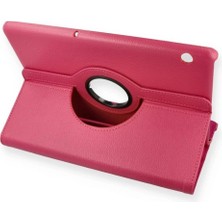 Marsilyan™- Huawei Mediapad T5 10 Kılıf 360 Tablet Deri Kılıf - Pembe