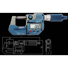 Dasqua 0-25MM Dijital Dış Çap Mikrometre IP65 Yağa, Suya Dirençli 4410-2105-A