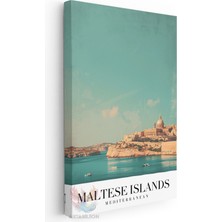 Artarilion Kanvas Tablo Kanvas Malta Adasi Oturma Odası Salon Ofis Tablosu Ev Dekorasyonu