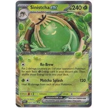 Sinistcha Ex #23 - Pokemon Twilight Masquerade - Pokemon Kartı (Mint)