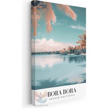 Artarilion Kanvas Tablo Kanvas Bora Bora Adalari Oturma Odası Salon Ofis Tablosu Ev Dekorasyonu