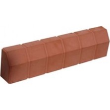Topuzoğlu Beton Bordür Taşı 30LU Paket 50X12X7 cm Kırmızı Sınır Elemanı