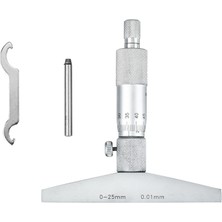 Dasqua 0-25MM Mekanik Derinlik Mikrometresi 0.01MM 4611-8105