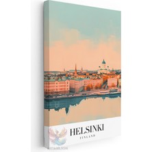 Artarilion Kanvas Tablo Kanvas Helsinki Finlandiya Oturma Odası Salon Ofis Tablosu Ev Dekorasyonu