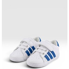Che Sara Bebek Ilk Adım Spor Ayakkabı Ortopedik Tabanlı Cırt Cırtlı Rahat Kalıp Günlük Sneaker Beyaz Bebek Ayakkabısı