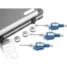 Dasqua 12-20MM Dijital 3 Ayaklı Iç Çap Mikrometre Seti IP54  0.001MM 4511-9210