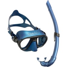 UltraMint Mavi Calibro Maske ve Şnorkel Seti, Konforlu ve Güvenli Denizde Keyif