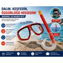 UltraMint Yetişkin Dalış Seti, Maske ve Boru ile Serbest Zıplama Keyfi