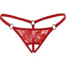 Melonika Ağı Açık Dantelli Büyük Beden Fantezi G String