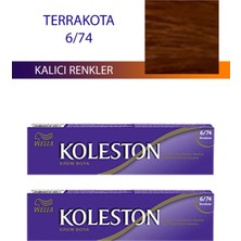 Wella Koleston 2 Adet Single Tüp Boya Saç Boyası Terrakota 6/74
