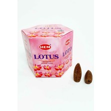 Hem Tütsü 10 Adet Geri Akış Backflow Şelale Tütsü Konisi Tütsü Back Lotus Çiçeği Kokulu