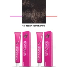 2 Li Set Premium 6.0 Yoğun Koyu Kumral - Kalıcı Krem Saç Boyası 2 x 50 G Tüp