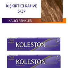Wella Koleston 2 Adet Single Tüp Boya Saç Boyası Kışkırtıcı Kahve 5/37