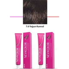 2 Li Set Premium 7.0 Yoğun Kumral - Kalıcı Krem Saç Boyası 2 x 50 G Tüp