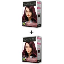 Sea Color 2x2 Tüp Krem Saç Boyası Seti Şarap Kızılı No:4.65