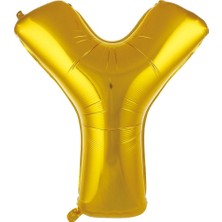 Ett Y- Harf 40 Inc Gold Renk Balon 100 cm