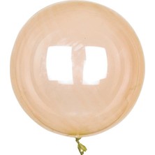 Ett 36 Inç Şeffaf Turuncu Bobo Balon