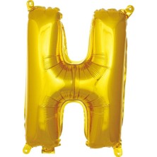 Ett H- Harf 16 Inc Gold Renk Balon 36 cm