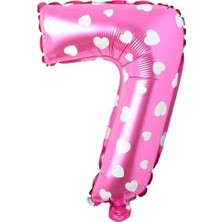 Ett 7- Rakam 16 Inc Pembe Renk Balon 36 cm
