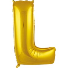 Ett L- Harf 34 Inc Gold Renk Balon 76 cm