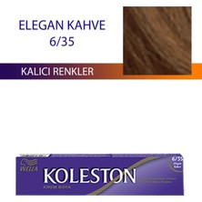 Wella Koleston 6/35 Elegan Kahve Saç Boyası Ekstra Kalıcı Canlı Renkler İçin 1 Parça