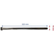 Atv LX200 Uyumlu Arka Salıncak Mili ve Somunu M14-320 mm Öm Erpilsan Elektronik
