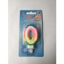 Ett Renkli Klasik 0 Rakam Mum 7.5cm Pk:12 KL:900
