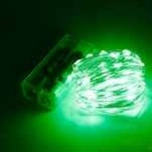 Ett 2 Pilli 3 mt Yeşil Renk Tel LED
