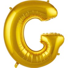 Ett G- Harf 34 Inc Gold Renk Balon 76 cm