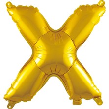 Ett X- Harf 40 Inc Gold Renk Balon 100 cm