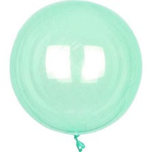 Ett 36 Inç Şeffaf Yeşil Bobo Balon