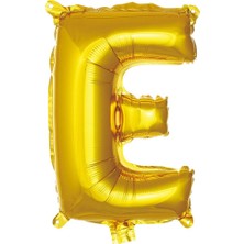 Ett E- Harf 16 Inc Gold Renk Balon 36 cm