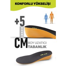 Premini 5 cm Boy Yükseltici Tabanlık, Gizli ve Rahat Ayakkabı Içi Destek