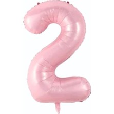 Ett 2- Rakam 34 Inc Pembe Renk Balon 76 cm