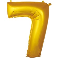 Ett 7- Rakam 16 Inc Gold Renk Balon 36 cm