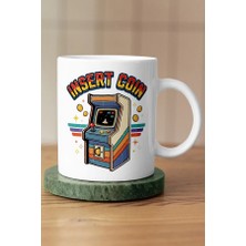 Mithor Shop Insert Coin Arcade Retro Uzay Oyunu Piksel Art Tasarım Kupa